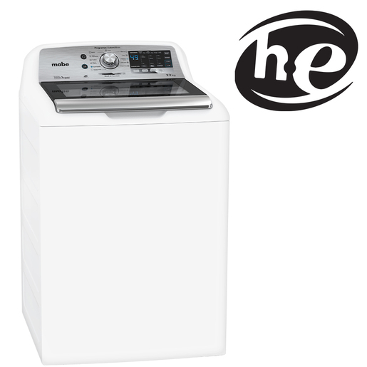 Lavadora Automática Aqua Saver Green High Efficiency 22 kg Blanca con Sanitizado Mabe - LMH72211WBAB00