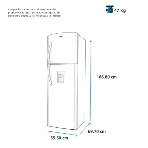 D-Mabe-Refrigeradores-250L-Inox-RMA250FYMRXB-Isometrico-V2