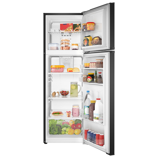 D-RMA250PVMRPA-1-Mabe-Refrigeradores-250L-black-stainless-steel-Abiertoconprops