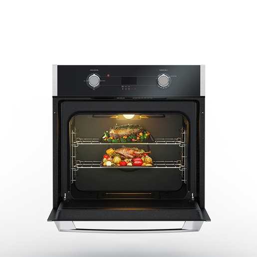 E-IO-MABE-Horno-60-cm-Acero-inoxidable-con-vidrio-negro-IO6032HEWD1A-abierto-con-props