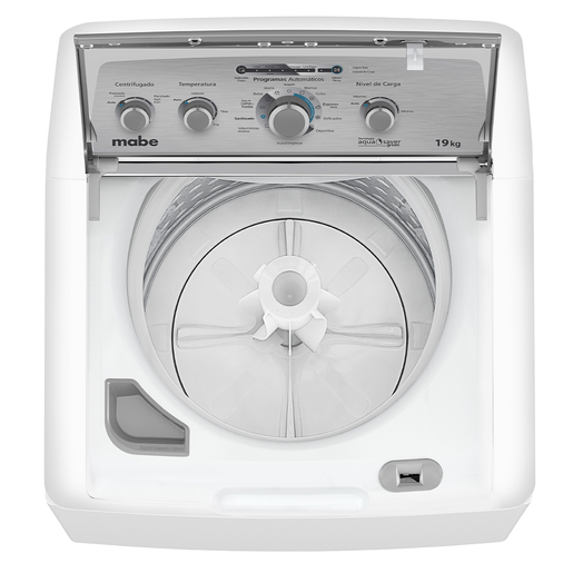 E-LMX79114WBAB00-3-Mabe-Lavadora-Con-Agitador-19kg-Blanca-Cenital-abierta