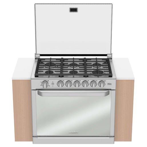E-Mabe-Estufas-80cm-Inox-MA0C80500CI2B-Frente-Abierta
