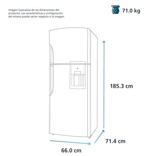 Refrigerador Automatico 400 L Inoxidable Mabe - RMS400IBMRXD