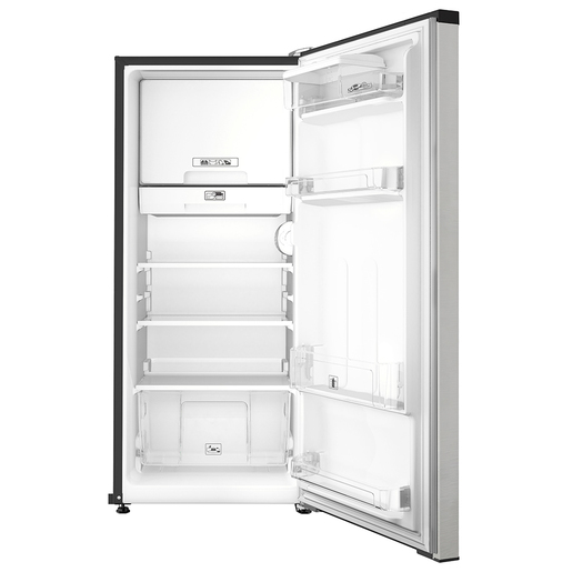 E-RMA210PYMRMA-6-Mabe-refrigerador-210L-Inox-Mate-Abierto
