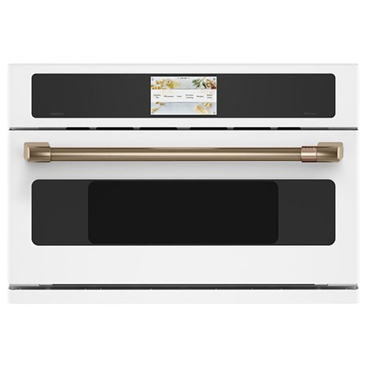 E-WALL-OVEN-MATTE-WHITE-CSB913P4N3W2-CAFE-HANDLE