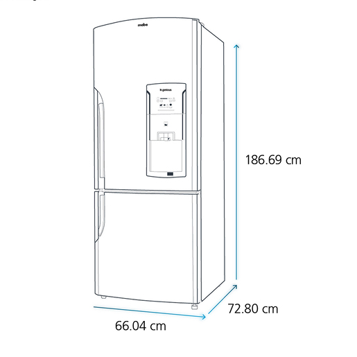 F-Mabe-Refrigerador-400-L-Inox-Mate-RMB400IBMRMA-Isometrico