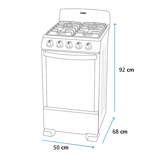 G-Mabe-Estufa-50cm-Plata-Mercury-EM5032BAPS1A-Isometrico