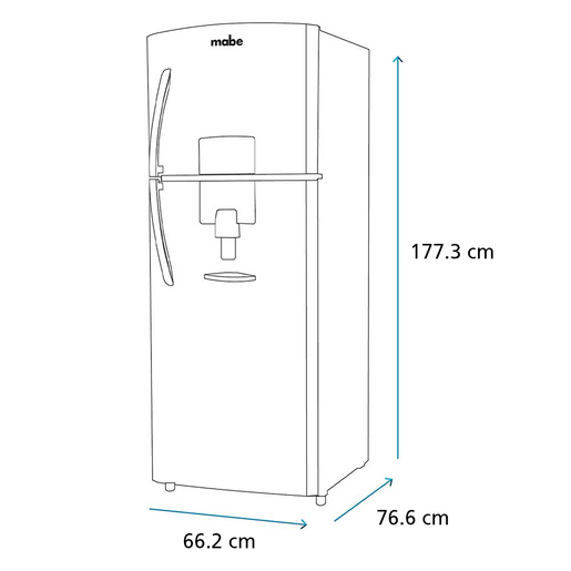 G-Mabe-Refrigeradores-360L-Grafito-RME360FDMREA-Isometrico