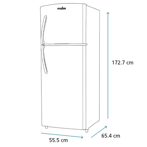G-RMA250PVMRPA-1-Mabe-Refrigeradores-250L-black-stainless-steel-Isometrico