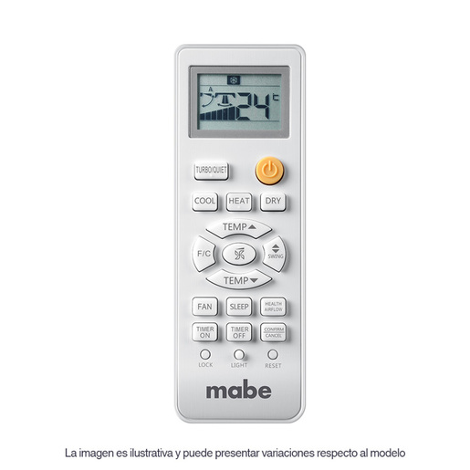 H-Tienda-Mabe-Aire-Acondicionado-Mini-Split-1-Tonelada-12-000-BTU-Blanco-MMT12CABWCAMI2-Control