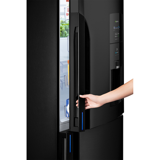 H-Tienda-Mabe-Refrigerador-400-L-Black-Stainless-Steel-RMB400IBMRPC-Abriendo