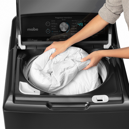 Lavadora Automática Aqua Saver Green High Efficiency 22 kg Diamond Gray con Sanitizado Mabe - LMH72211WDAB00