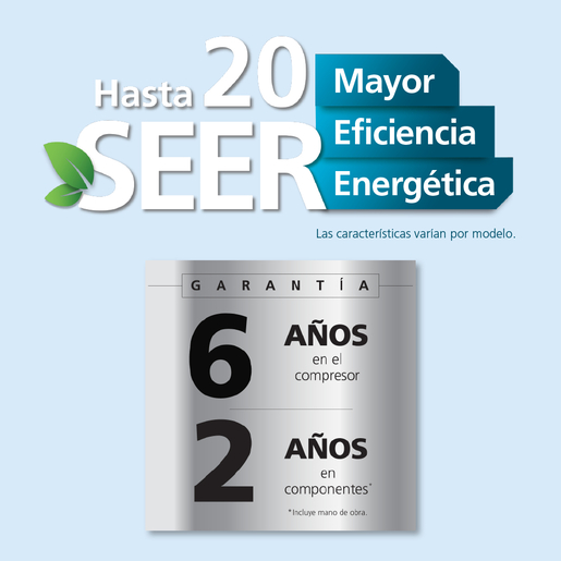 Aire Acondicionado 12K BTU Blanco Mabe - MMT12CABWCAAXME8