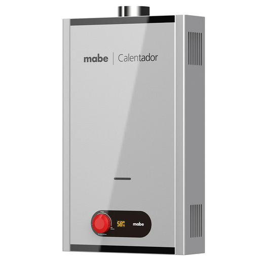 Calentador Instantáneo de Gas Natural 1.5 Servicios 10 L Gris Mabe - CIM102SNA