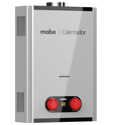 Calentador Instantáneo de Gas Natural 1 Servicio 6 L Gris Mabe - CIM062SNA