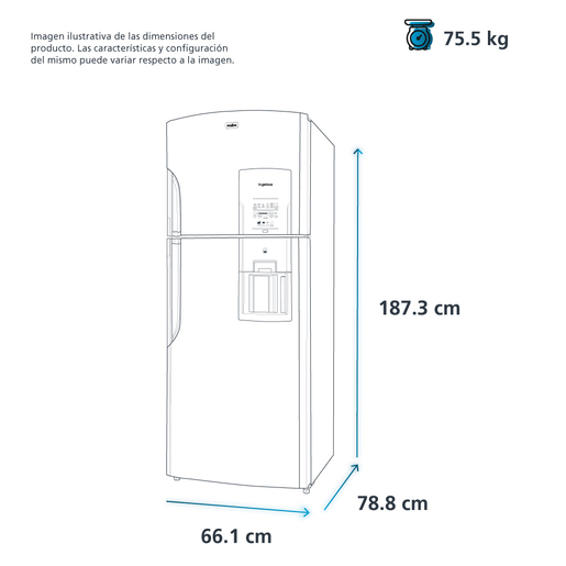 Refrigerador Automatico 510 L Extreme Platinum Mabe - RMT510RYMRED