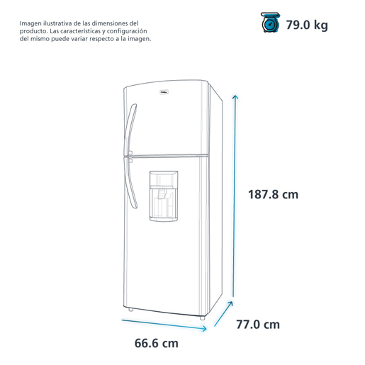 Refrigerador Top Mount 400 L Ecopet Mabe - RMT400RYMRE0