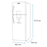 G-Mabe-Refrigeradores-360L-Grafito-RME360FDMREA-Isometrico