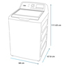 Lavadora Automática Aqua Saver Green High Efficiency 22 kg Diamond Gray con Sanitizado Mabe - LMH72211WDAB00