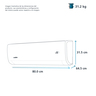 Aire Acondicionado 18K BTU Blanco Mabe - MMT18HDBWCAAXMI8