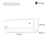 Aire Acondicionado 12K BTU Blanco Mabe - MMT12CABWCAAXMI8