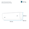 Aire Acondicionado 12K BTU Blanco Mabe - MMT12CDBWCAAXMI8