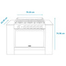 Estufa de Empotre 80 cm (30 pulgadas) Inoxidable Mabe - XOC80790CT2A