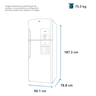 Refrigerador Automatico 510 L Extreme Platinum Mabe - RMT510RYMRED