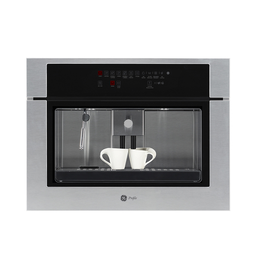 Cafetera de empotre 60cm Acero Inoxidable vidrio Negro GE Profile - ACP611I