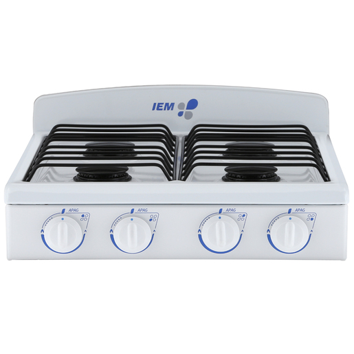 Parrilla sobrepuesta a gas 51 cm Blanca IEM - PSI51BB0