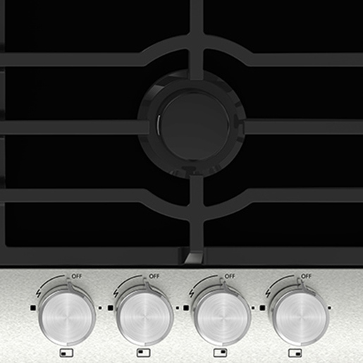 Parrilla empotrable a gas 60 cm vidrio espejo Io mabe-IO614GN0