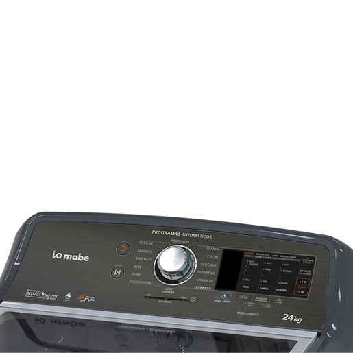 Lavadora Automática 24 kg Diamond Gray Io Mabe - WMH74201WDAB0