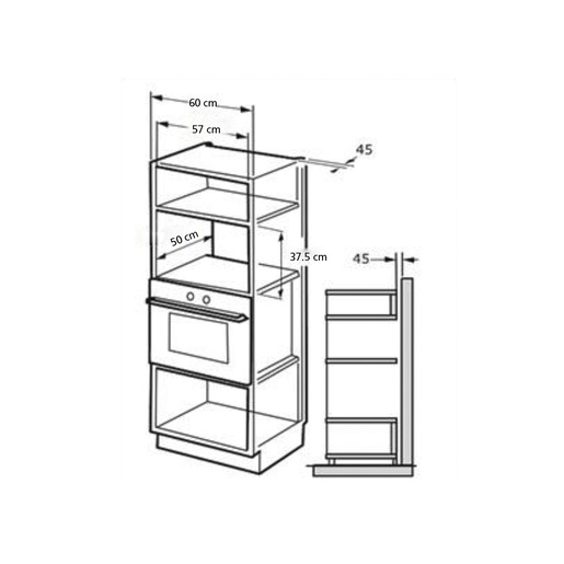 Microondas 1.1 cuft acero inoxidable Io mabe-IO110MDI