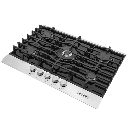 Parrilla empotrable a gas 70 cm vidrio negro Io mabe-IO715G0