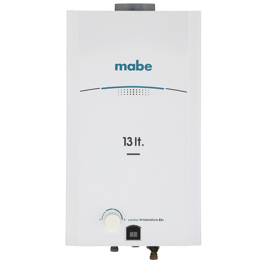 Calentador de agua de Gas LP 2 Servicios 13 L Blanco Mabe - CMP130TNBL