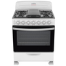 Estufa de piso 76 cm Blanca/Inoxidable Mabe - EM7658BB3
