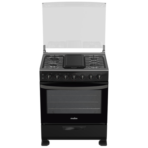 Estufa de piso 76 cm Negra/Inoxidable Mabe - EM7681CNI2 Estufa de piso 76 cm Negra/Inoxidable Mabe - EM7681CNI2