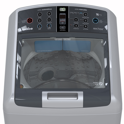 Lavadora Aqua Saver Green automática 16 Kg Silver Mabe - LMA46100VGAB0
