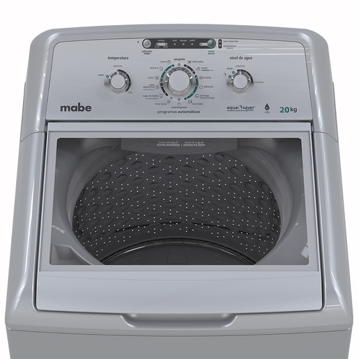 Lavadora Aqua Saver Green automática 20 Kg Silver Mabe - LMH70203WGAB0