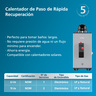 Calentador de Paso Rápida Recuperación Gas Natural 1 Servicio 6 L/min Mabe - CRM06SNA