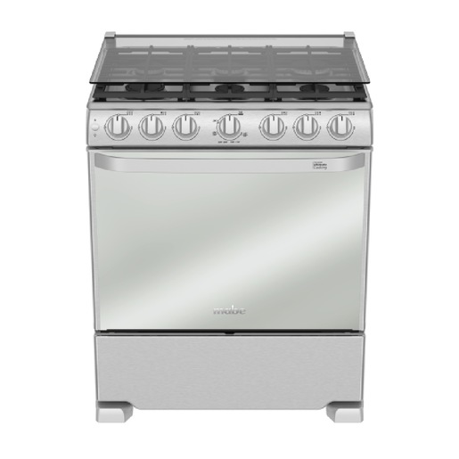 Estufa de Piso 76 cm Acero Inoxidable Mabe - EM7662CFIX1 Estufa de Piso 76 cm Acero Inoxidable Mabe - EM7662CFIX1