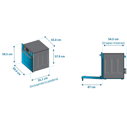 Horno Eléctrico 60 cm Inoxidable Mabe - HM6021EWAI0
