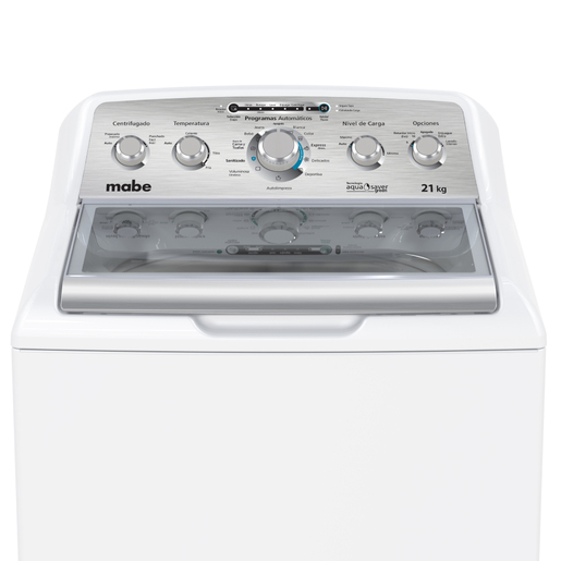 Lavadora Automática Aqua Saver Green 21 kg Blanca con Sanitizado Mabe - LMA71215WBAB0