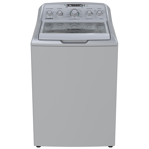 Lavadora Automática Aqua Saver Green 21 kg Plata Mabe - LMA71215WGAB0