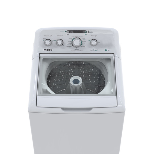 Lavadora Automática Aqua Saver Green 20 kg Blanca con Sanitizado Mabe - LMA70214VBAB0