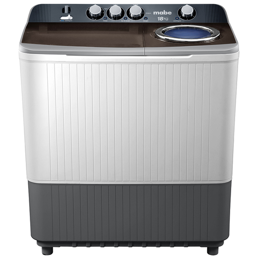 Lavadora Semiautomática 18 Kg Blanca Mabe - LMD8124PBAB0