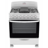 Estufa de piso 76 cm Blanca/Inoxidable Mabe - EM7658BB3B