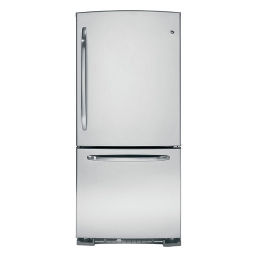 Refrigerador bottom freezer 571 L Clean Steel GE - GDML0KBXFRGS