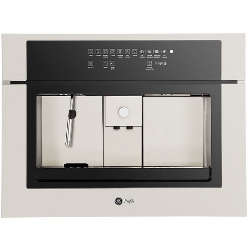 Cafetera de empotre 60cm Acero Inoxidable vidrio Negro GE Profile - ACP611I