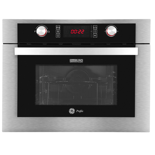 Horno combi empotrable 60 cm Acero Inoxidable vidrio Negro GE Profile -  FCEGEP0441A2IN, Hornos, Cocción